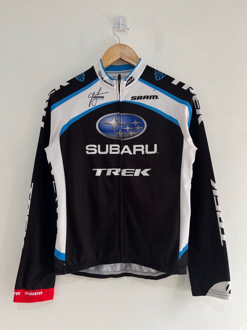 Trek Subaru Cycling Jersey LS (Category: Activewear) located in Cavite. Submitted by chevpthrillaah (Listing ID 1372995990, Image 1). Description: Used Sz M on tag Has signs of wear .