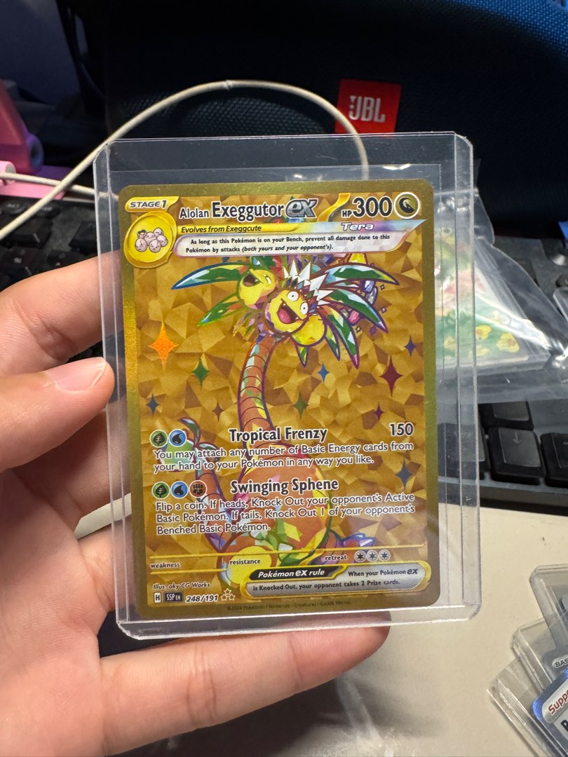 WTT/WTS [Surging Sparks] Pokemon TCG Alolan Exeggutor EX Gold Palossand ...