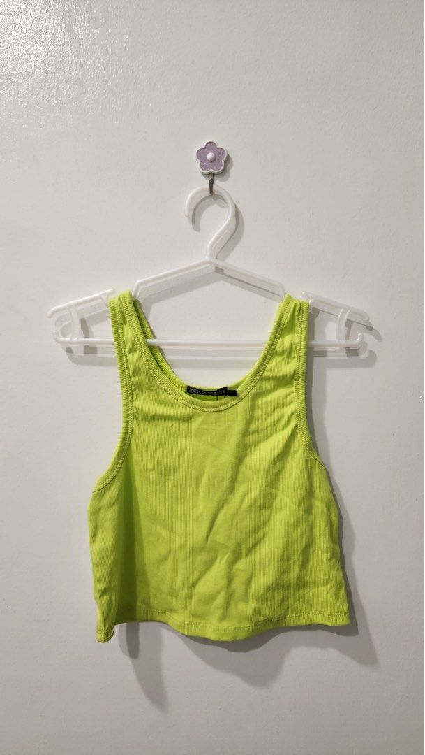 ZARA Lime Tank Top (Category: Sleeveless) located in Taguig. Submitted by _handydandy (Listing ID 1372941607, Image 1). Description: Never worn.