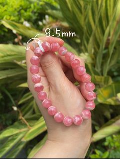 阿根廷紅紋石水晶手串~ 紅紋水晶手鏈🐷紅潤豬肉紋64227220273025110