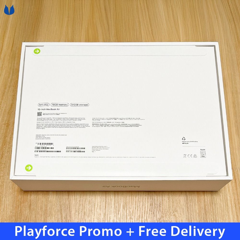 7.7 PROMO Apple MacBook Air 13" M4 16GB 512GB SKY BLUE - SG Set - MC6U4ZP/A (UP: $1799.00)63168947580802111