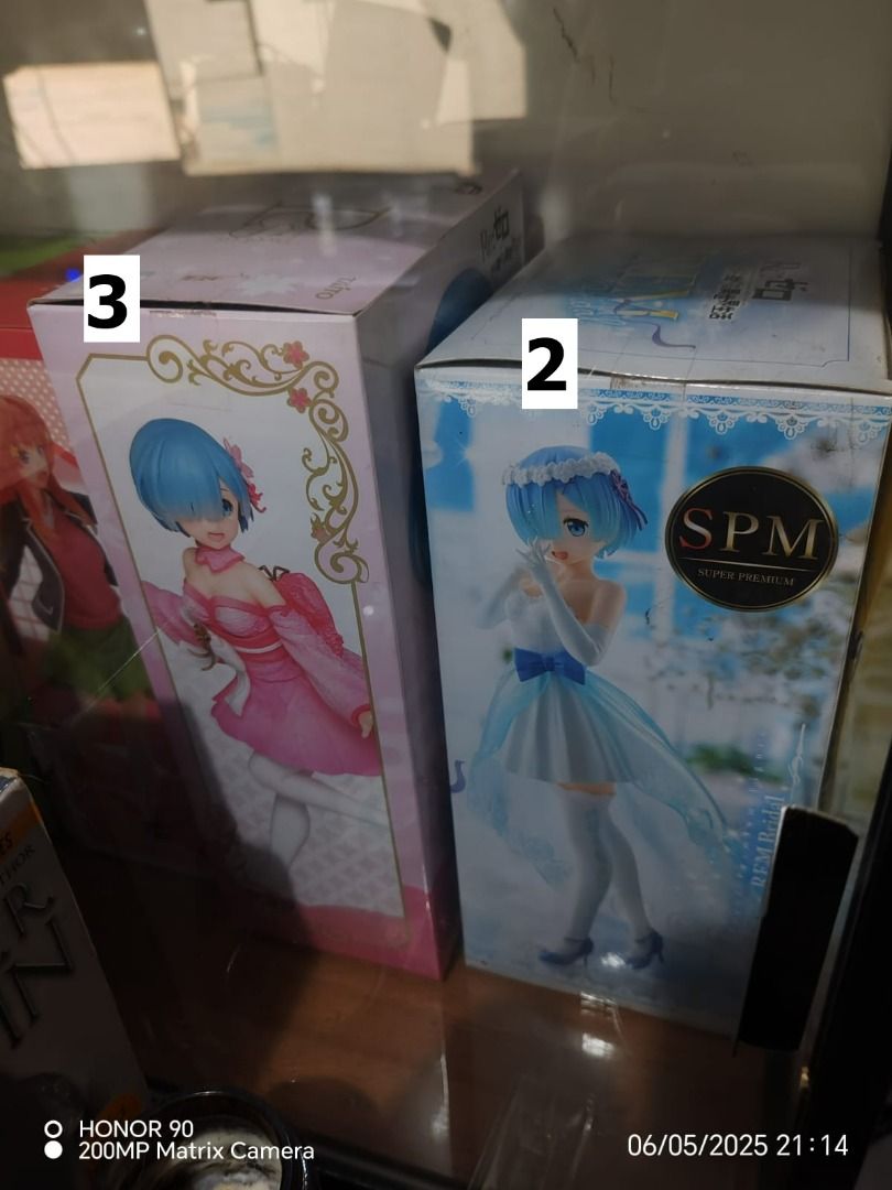 Rem Rezero (Assorted 7pcs) (Category: Figurines & Statues) located in General Trias. Submitted by jeromebarb07856 (Listing ID 1373217730, Image 2). Description: 1. Banpresto Re:Zero -Starting Life in Another World- Seethlook-REM- (New, unopened) 2. SEGA Re:Zero – Starting Life in Another World: Rem (Wedding Dress Ver.) SPM Figure- (New, unopened) 3. Taito Re:Zero Rem～Sakura Ver- (Like New, with box) 4. Rem Winter Ver Re:ZERO Prize Figure- (Like N