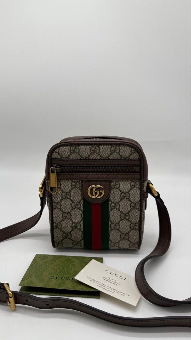 Authentic Gucci gg supreme ophidia mini sling (Category: Luxury Bags & Wallets) located in Quezon City. Submitted by jhaediah (Listing ID 1373171639, Image 1). Description: Gucci gg supreme ophidia mini sling No flaws code 53.