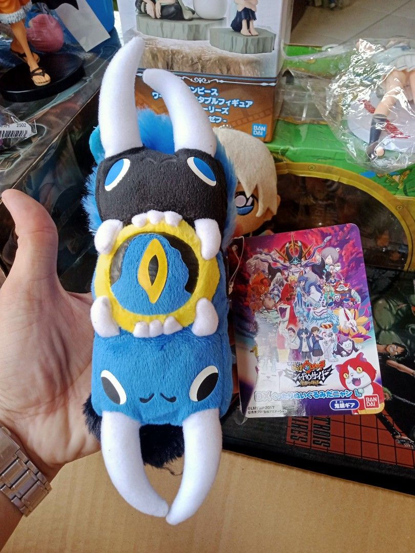 Clearance sale Bandai The Kigan Gear Yokai Watch Shadowside Plush (Category: Plushies & Soft Toys) located in Zamboanga. Submitted by lcomprendio26013 (Listing ID 1373185624, Image 1). Description: 👁PLEASE READ THE DESCRIPTION BEFORE YOU CHAT ME👍 AUTHENTIC Brand: Bandai size 8" 📢📢pg hnd aq makarply dto sa carousel paki messge aq sa peysbuk SEARCH LZ FIGURE AND STUFF📢📢.