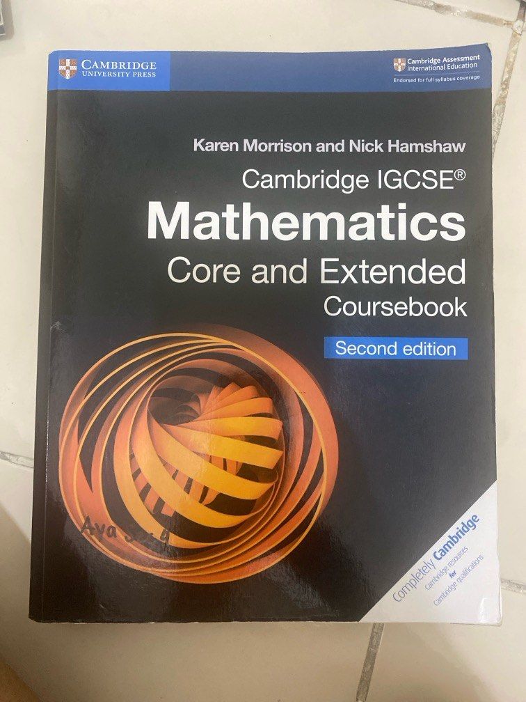 Core Math Book Cambridge IGCSE Mathematics Core & Extended Coursebook, Buku & Alat ...