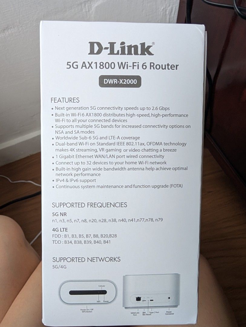 D Link Router Sim Card D-Link 5G Sim Card Router AX1800, Mobile Phones & Gadgets, Other ...