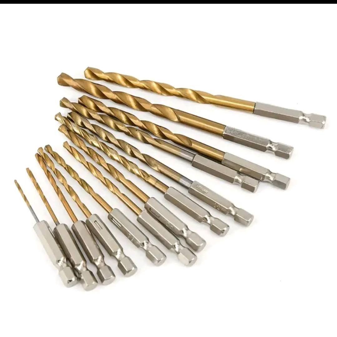 Drill Bit Set (1/4" Shank) (Category: Construction Tools & Equipment) located in Iloilo. Submitted by pinspirewitha (Listing ID 1373098130, Image 1). Description: 13 pcs set. Ship via j&t. We ship when paid. MOP: gcash, bdo, bpi..