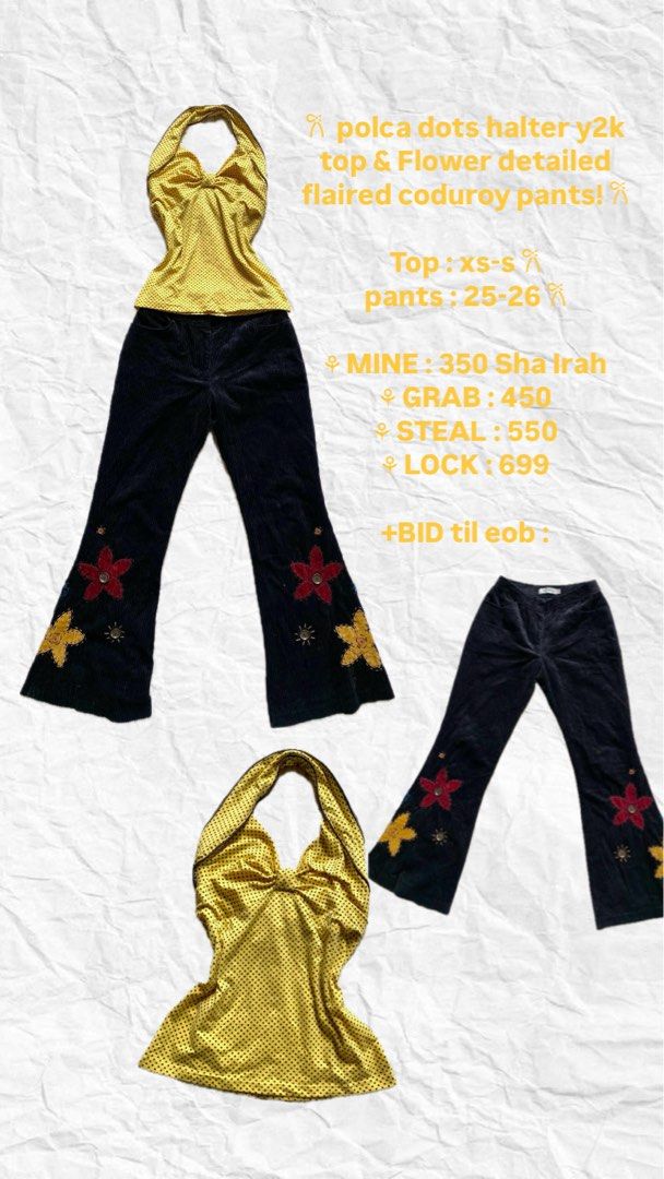 Each Prices are on the Photos (Category: Sets or Coordinates) located in Dipolog. Submitted by kennedy_closets (Listing ID 1373211821, Image 2). Description: Vintage, y2k, fatal frame sets.