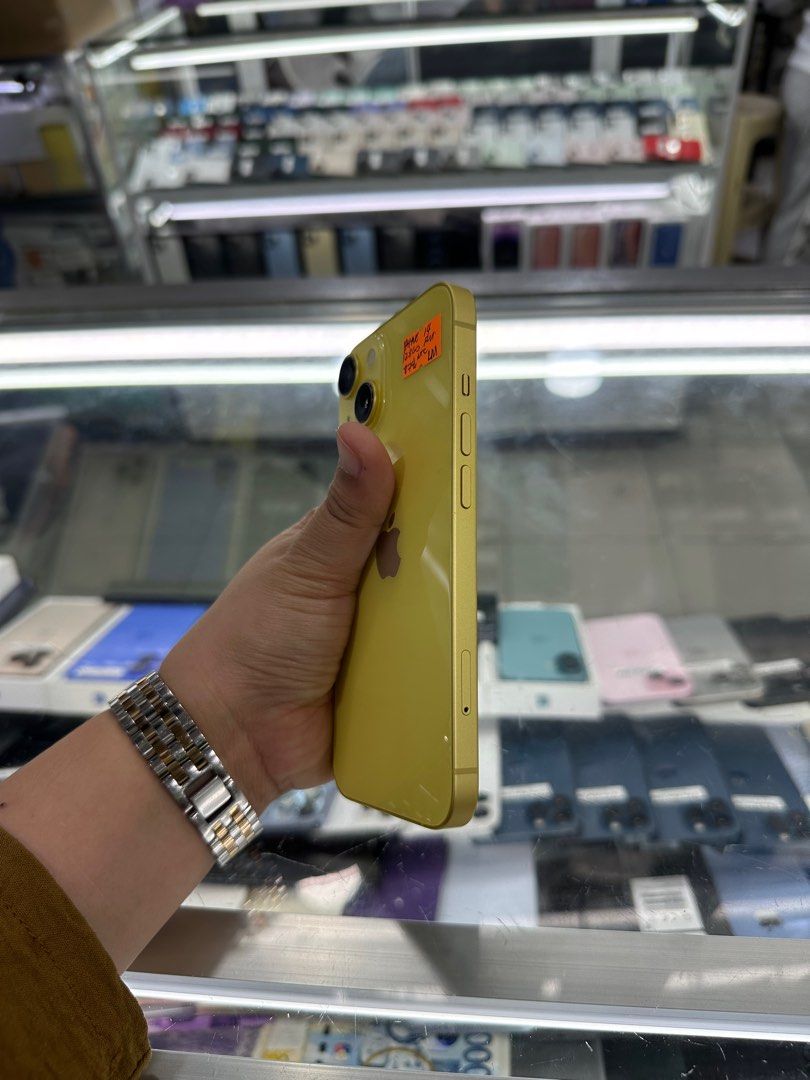 Iphone 14 128gb 87% batt FU NTC (Category: iPhone 14 Series) located in San Juan City. Submitted by javedsgadgetshop (Listing ID 1373145209, Image 3). Description: INSTALLMENT OPTIONS : SPAY LATER / GGIVES / CREDIT CARD! WE BUY AND SELL SO PWEDE MAGBINTA OR SWAP ! Quick Specs : Iphone 14 •128gb •NTC Variant •87% batt health •Factory Unlock •95% Smoothness •No hidden issue | No Repaired •100% Authentic | Not Refurbished •w/ OEM Charger & store war