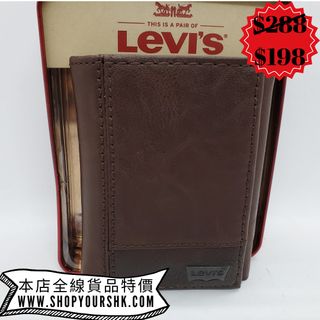 Levi's Men's Leather Wallet Genuine Leather Wallet for Men with Gift Box Included Brand New Authentic Stock Birthday Gift Gift for Boyfriend64201038556033110