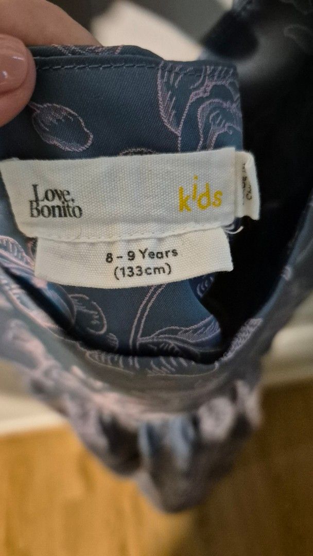 Love Bonito Dress (8-9yo) (Category: Babies & Kids Fashion) located in Singapore. Submitted by prissypoks (Listing ID 1373075307, Image 3). Description: worn only once for 8-9 years old (133 cm) selling as my child has outgrown it.