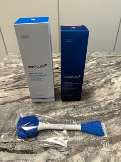 Medicube zero pore toner+zero pore blackhead mud mask (送矽膠面膜掃)64191257124866110