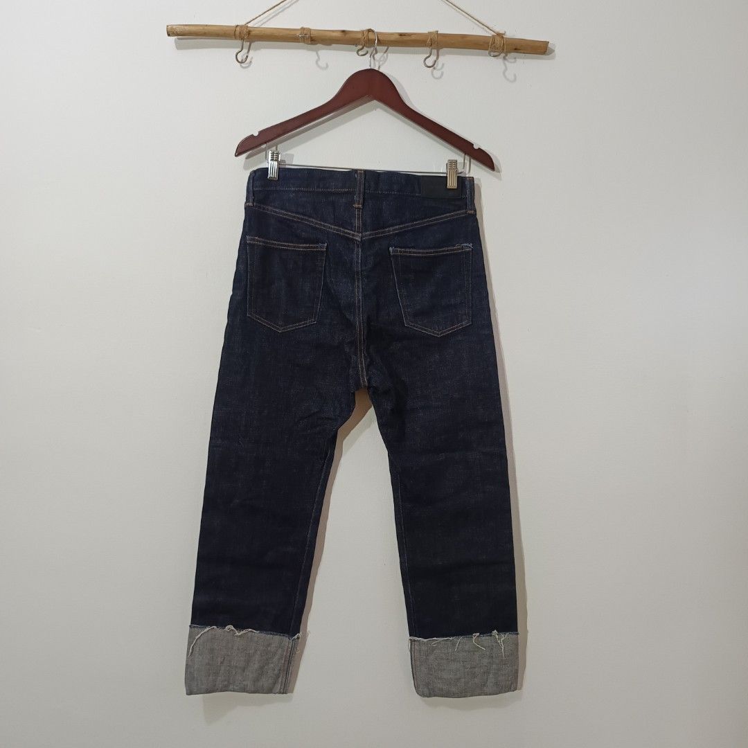 MONKEY TIME JAPAN SELVEDGE DENIM PANTS, Fesyen Pria, Pakaian