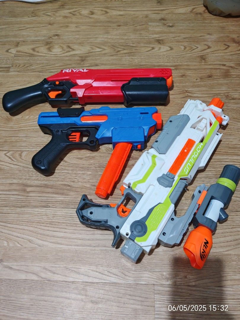 Nerf rival x modulus (Category: Action & Battle Toys) located in Baguio. Submitted by baguiobeans (Listing ID 1373121056, Image 1). Description: All working, wala lang magazine ng modulus.