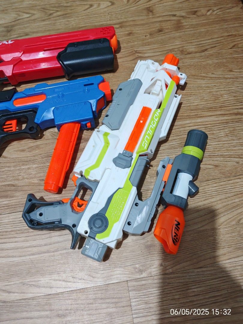 Nerf rival x modulus (Category: Action & Battle Toys) located in Baguio. Submitted by baguiobeans (Listing ID 1373121056, Image 2). Description: All working, wala lang magazine ng modulus.