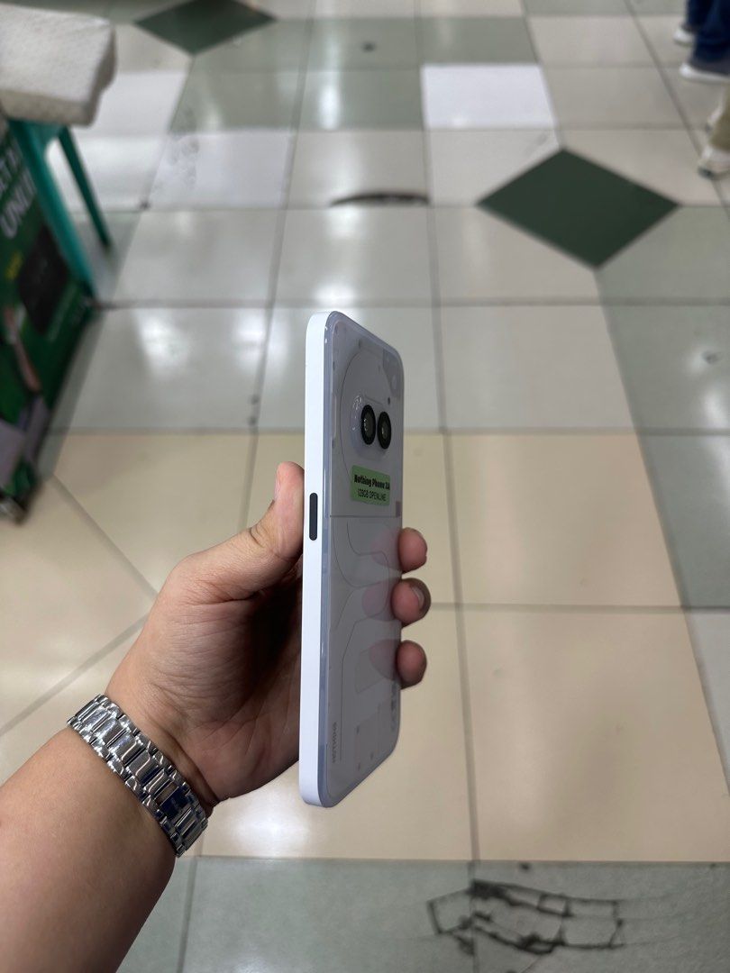 Nothing Phone 2a 128gb FU Global (Category: Android Others) located in San Juan City. Submitted by javedsgadgetshop (Listing ID 1373149222, Image 2). Description: INSTALLMENT OPTIONS : SPAY LATER / GGIVES / CREDIT CARD! WE BUY AND SELL SO PWEDE MAGBINTA OR SWAP ! Quick Specs : Nothing Phone 2a •128gb •NTC Variant •Good batt health •Factory Unlock •95% Smoothness •No hidden issue | No Repaired •100% Authentic | Not Refurbished •w/ OEM Charger & st