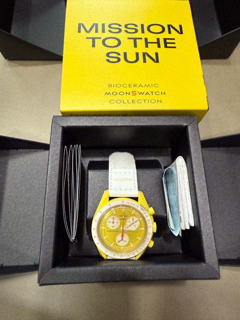 OMEGA x SWATCH Mission Watches (Category: Luxury Watches) located in San Juan City. Submitted by decluttering.daily (Listing ID 1373065008, Image 2). Description: ₱25,000 each Complete with receipts, warranty, box.