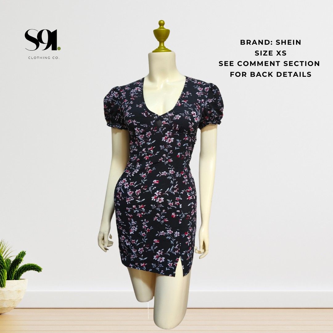 SHEIN FLORAL PUFF BACKLESS DRESS MINI SLIT (Category: Dresses) located in Bagac. Submitted by studio91closetco (Listing ID 1373217340, Image 1). Description: ‼️PLEASE READ MI LADIES‼️ you can visit our page to see more trendy fits @studio91closetco 📍BAGAC, BATAAN LEGIT CHECK? please visit us on epbi : studio 91 closet co shipping via tktok checkout or j&t direct thank u mi ladies 🫶🏼 let's talk about the price!.
