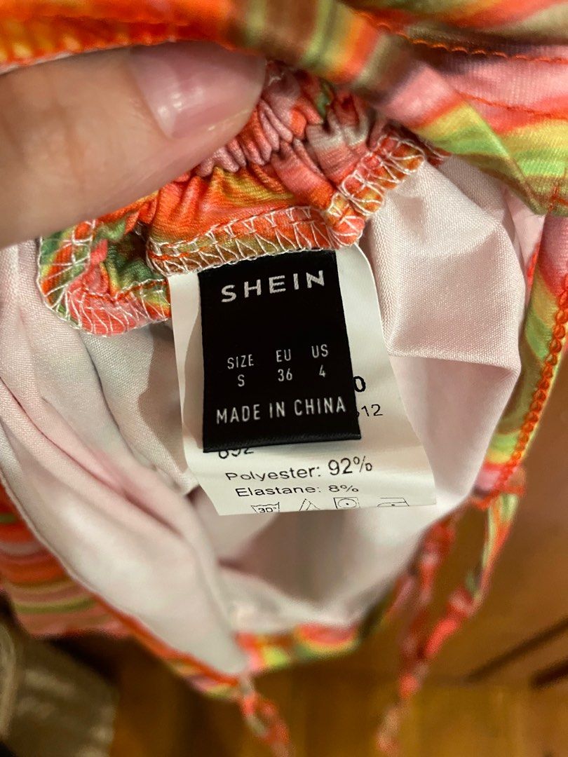 Shein venue cut one shoulder printed summer dress (Category: Dresses) located in Marikina City. Submitted by declutteringbyl (Listing ID 1373123779, Image 2). Description: .