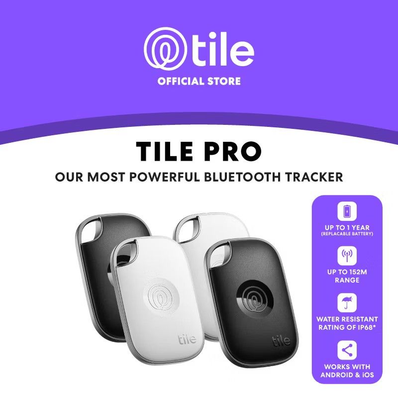 Tile Pro tracker, apple and Android compatible (Category: Other Gadgets) located in Singapore. Submitted by shinoko (Listing ID 1373183024, Image 1). Description: bought 4 of it and only need 2. selling at cost. 1 for $30.