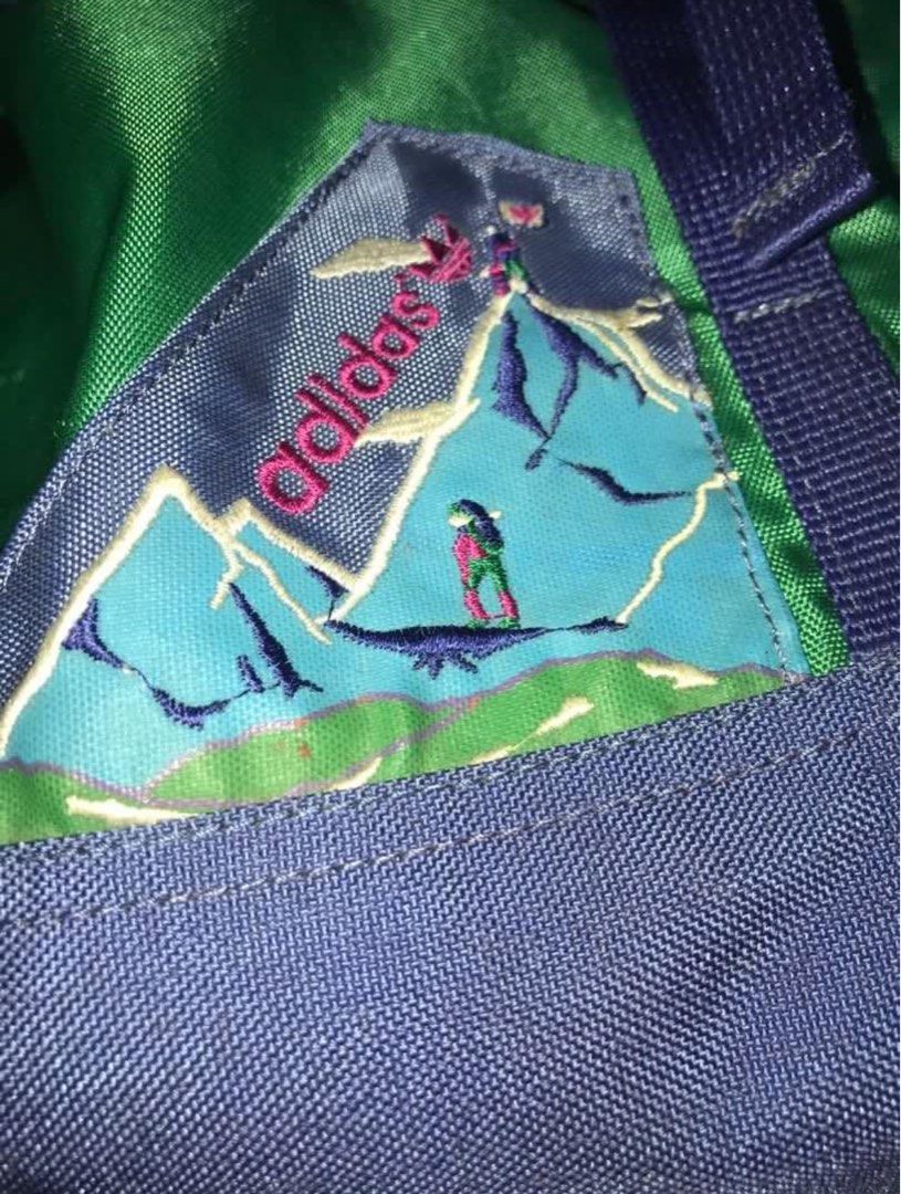 Vintage Adidas backpack. Hiking (Category: Backpacks) located in Dumaguete. Submitted by trueno99 (Listing ID 1373193294, Image 2). Description: Vintage adidas backpack Many pockets and pouches Good for camping or traveling Also has a cushion on the back to protect and cushion back Excellent condition but had a small dot/shadow on the top of Bag which is barely noticeable (also needs a wash) dumaguete location .
