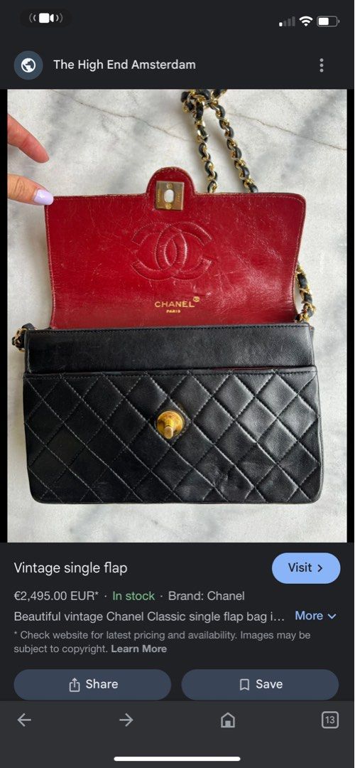 VINTAGE CHANEL FLAP ♥️ (Category: Luxury Bags & Wallets) located in Bacolod City. Submitted by chuchaystuffs (Listing ID 1373081837, Image 2). Description: Super sale ! Sıra lng zipper inside pro nagana pa mmm kayo nlgn po Pagawa, sign of use lng Labas Nya 😍pag pina Ganda nyo swerte na kayo here almost 150k in pesos pa this or more selling price .