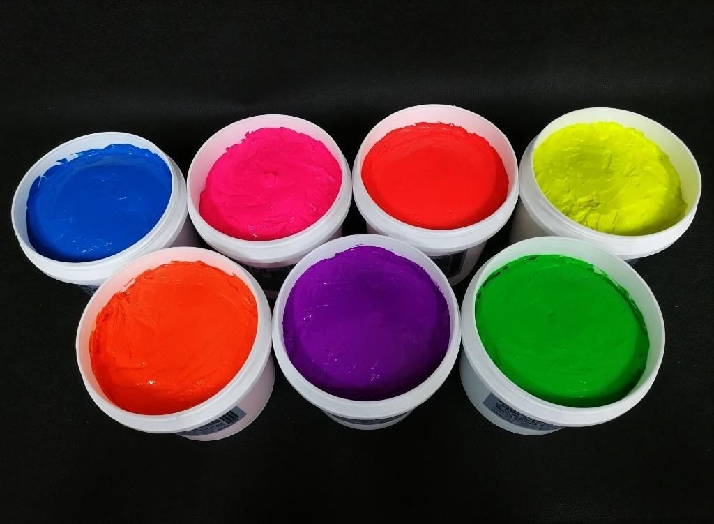 Waterbased Super Fluorescent Inks for T-Shirt Printing (Category: Others) located in Quezon City. Submitted by mmpquezoncitybranch (Listing ID 1373100350, Image 2). Description: Water based Super Fluorescent Inks for T-Shirt Printing Available Colors: Green Yellow Hex Yellow Gold Yellow Orange Red Rose Pink Pink Violet Blue For pickup at our store or for shipping thru courier /lalamove, JRS, Abest and AP Cargo Contact us: PLDT: (02) 529-1009/354-