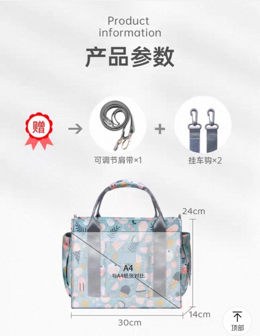 Waterproof diaper bag (Category: Diaper Bags & Wetbags) located in Singapore. Submitted by shelletee (Listing ID 1373150125, Image 2). Description: Bought in Feb 25 but never used before.