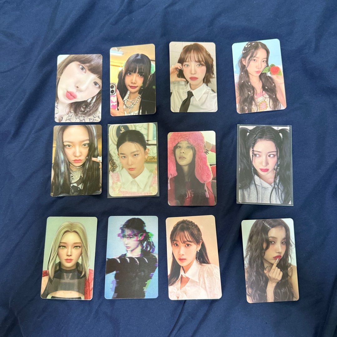 (wts) Assorted Groups (Category: K-Wave Merchandise) located in Singapore. Submitted by frostin (Listing ID 1373081584, Image 2). Description: ➤ (#wts) Assorted Groups —➤ #RedVelvet #Lesserafim #ITZY #Blackpink #IDLE 🏠 #Instock ➤ Pic 1: $2 | $8 | $8 $11 set ➤ Pic 2: — RedVelvet: $8 each — Lesserafim (Kazuha): $8 — Lesserafim (Yunjin): $15 — Idle (Soyeon): $8 ❄️ CTB & circle ❄️ Prior to more ❄️ Not inclusive of mailing ‼️ Please read T&Cs.