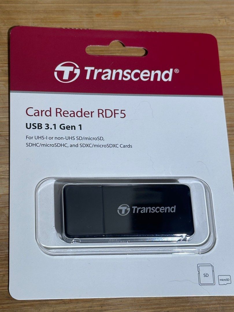 由 Hanakenken (刊登 ID 1373255228，圖片 1) 提交，位於 台北市 (Taipei) 的 創見 TRANSCEND TS-RDF5 USB 3.1 讀卡機 (類別：硬碟及儲存裝置)，說明：全新未使用。