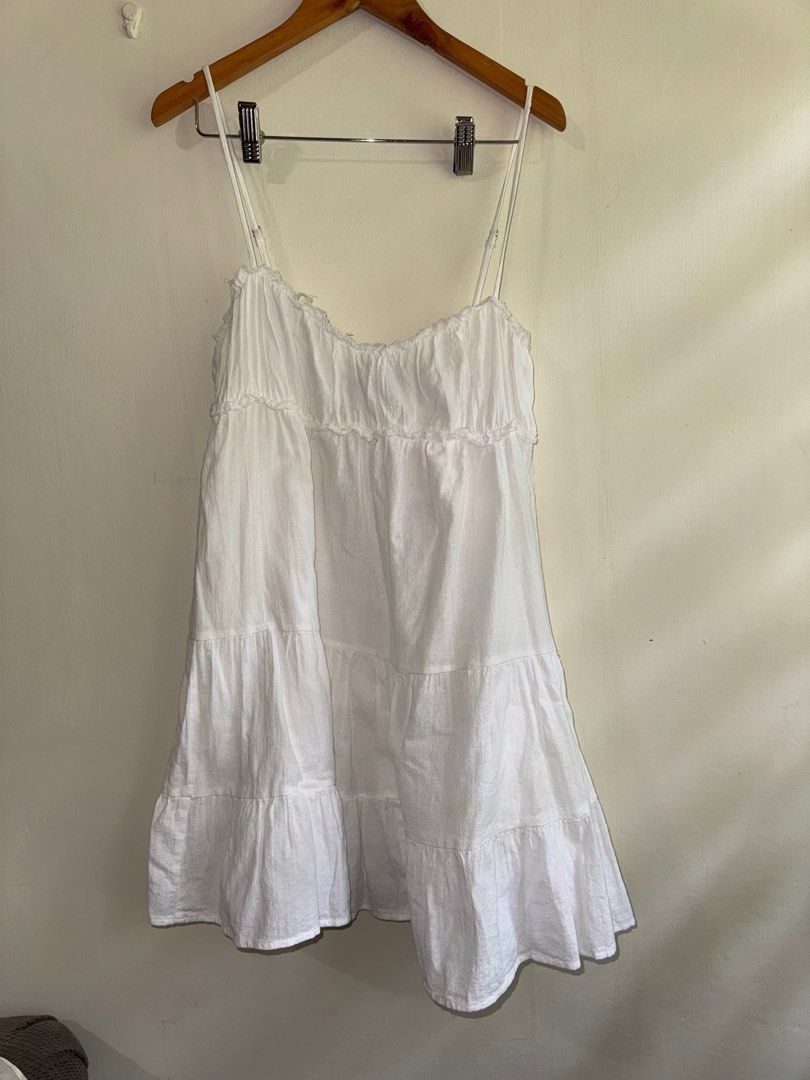 Authentic Zara short tiered dress (Category: Dresses) located in Cagayan de Oro. Submitted by jcb2017 (Listing ID 1373262159, Image 2). Description: Used twice All items listed here are on hand, I do not resell. All items were purchased personally and directly from the stores at original price. 😊.
