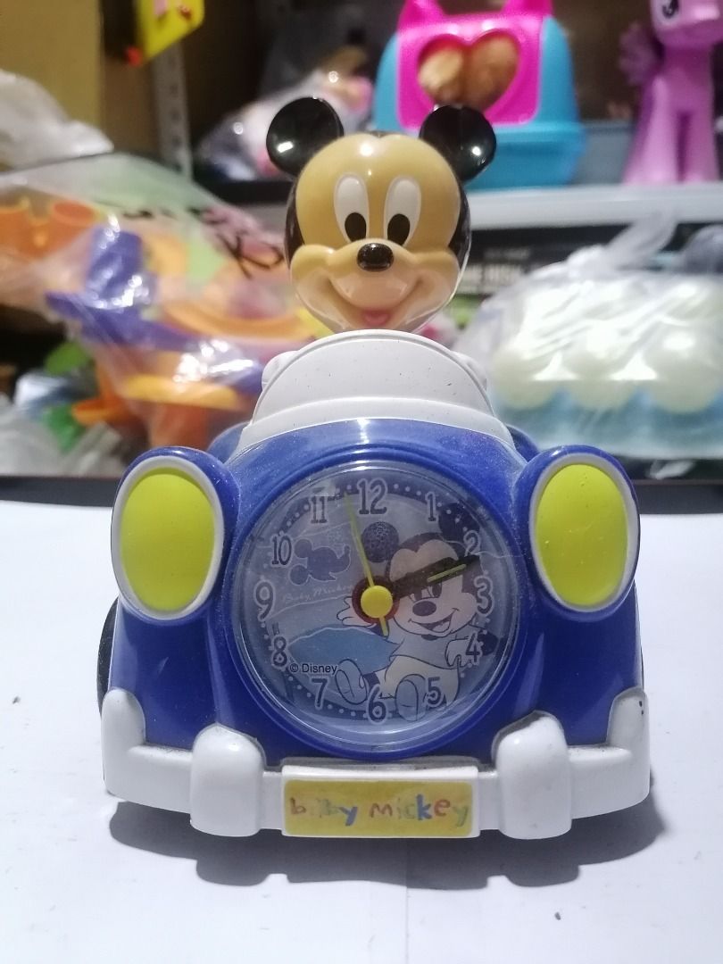 Baby Mickey Alarm Clock (Category: Clocks) located in Tanza. Submitted by leonskidskorner (Listing ID 1373361735, Image 1). Description: No batt cover Working.