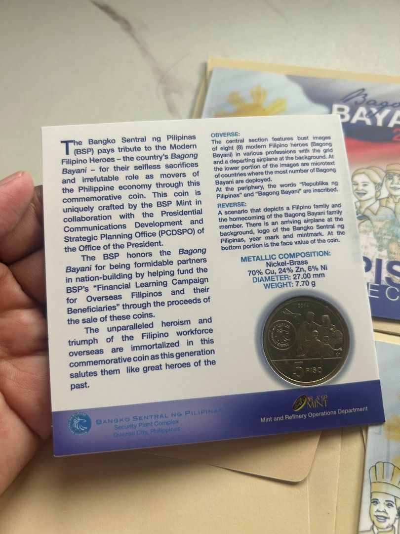 Bagong Bayani 5-Peso Coin (Category: Currency) located in Manila. Submitted by chen_clybelles (Listing ID 1373295653, Image 3). Description: .