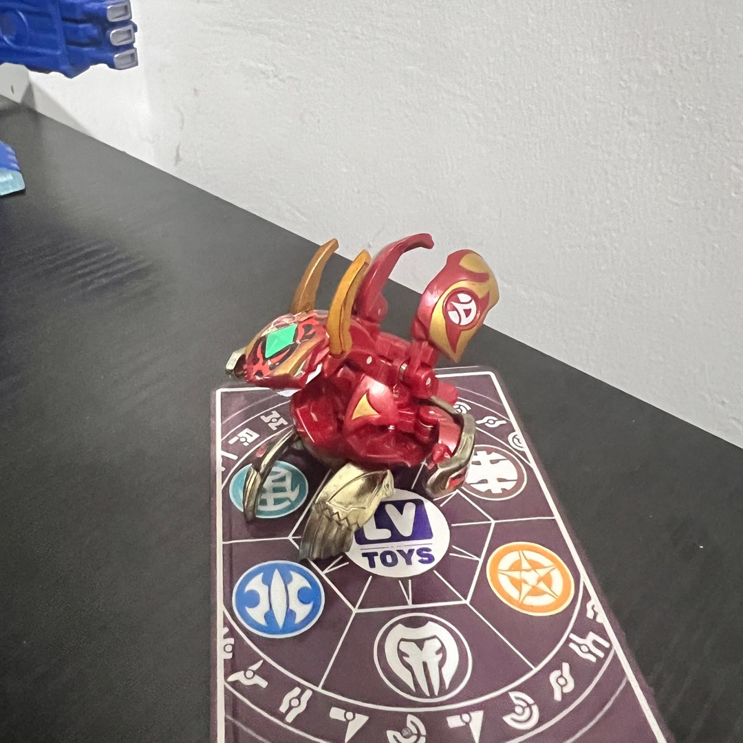 Bakugan BakuTech Pyrus Gren Dragaon Rosso Traslucido - Giocattolo SEGA, Condizioni Molto Buone
