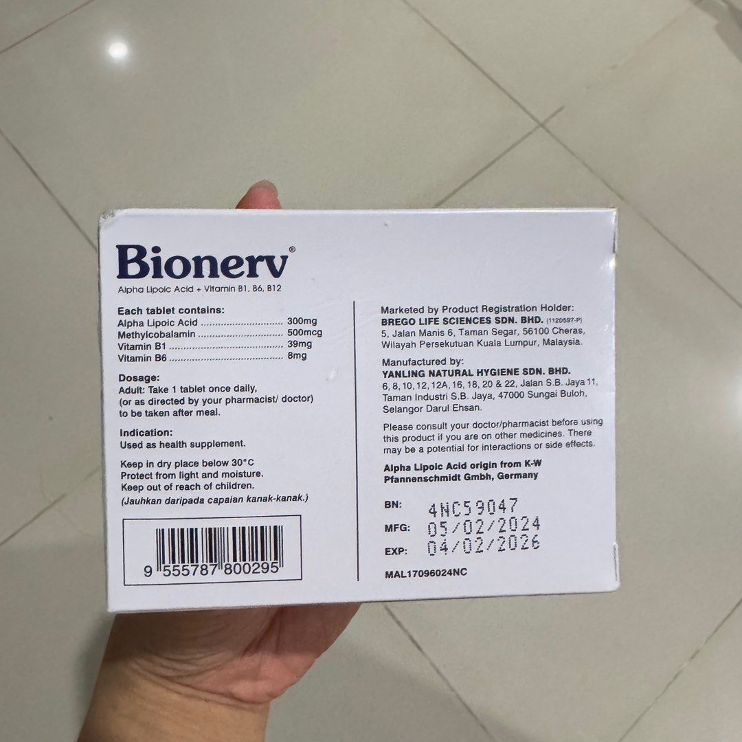 Bionerv original Malaysia SEGEL, Kesehatan & Kecantikan, Parfum, Kuku ...