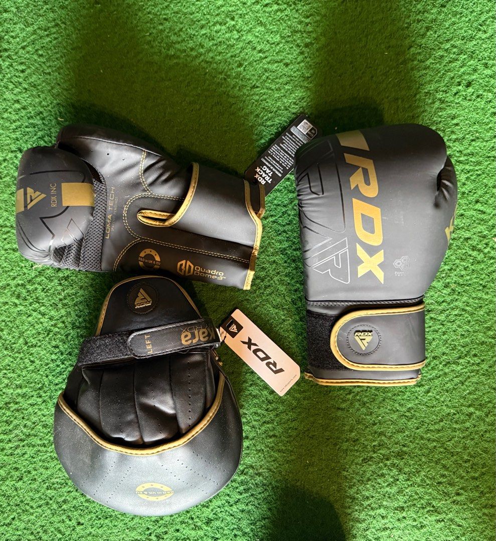 Brand new RDX boxing gloves and pads (Category: Other Sports Equipment) located in Vaughan. Submitted by vikastep (Listing ID 1373350610, Image 3). Description: 80$ for set of both or 40$ each. Brand new. Tags on .