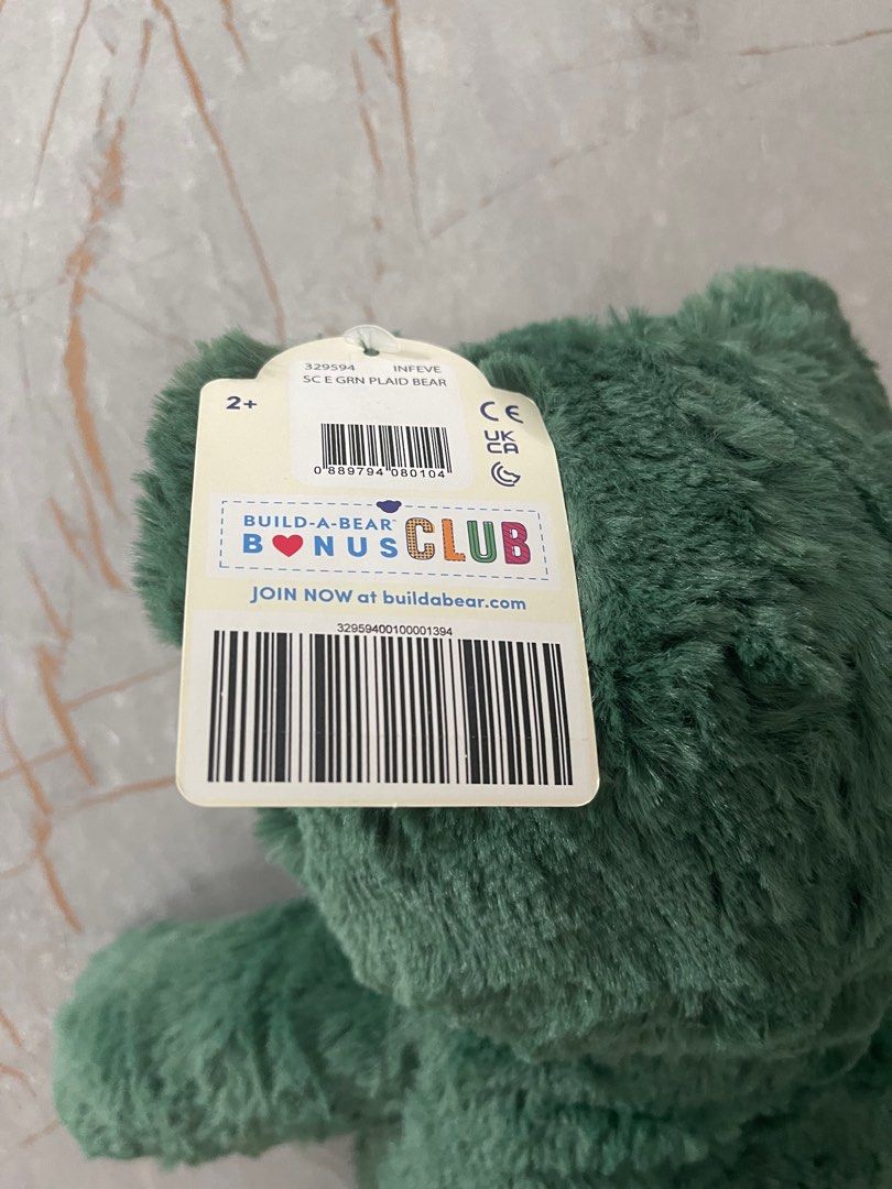 Build a Bear - Christmas Plaid Teddy, Hobbies & Toys, Toys & Games on  Carousell