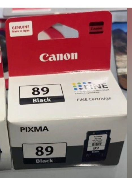 Canon PIXMA FINE Cartridge 89 Black (Category: Printers, Scanners & Copiers) located in Singapore. Submitted by yeewil (Listing ID 1373228369, Image 1). Description: Brand new Canon PIXMA FINE Cartridge 89 Black ink cartridge. Suitable for various Canon printers. Get yours today!.