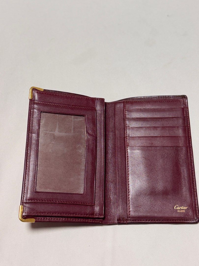 Cartier Must Line Bi-Fold Wallet (Category: Wallets & Card Holders) located in Valenzuela. Submitted by fairythrift (Listing ID 1373328895, Image 2). Description: CARTIER Must Line Bi fold Wallet Made from Calfskin in Bordeaux color .