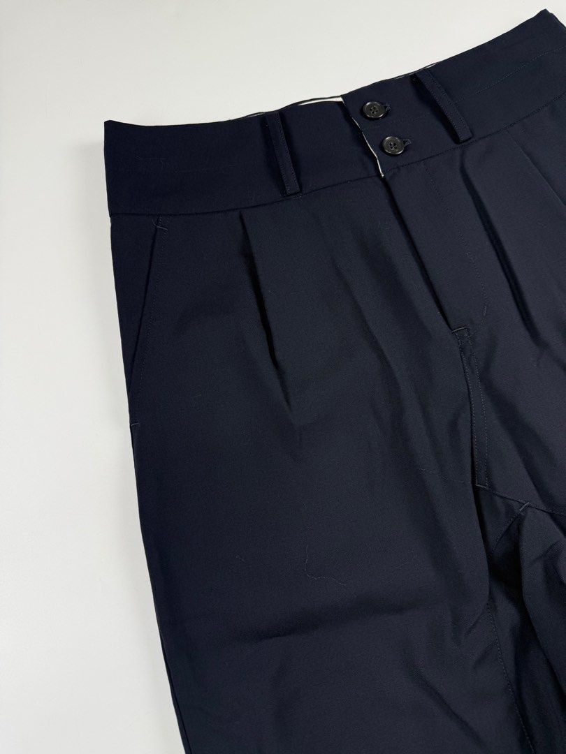 Comme des Garcons Ganryu Wool Drop Crotch (Category: Trousers) located in Paranaque City. Submitted by _baclarancartel (Listing ID 1373289906, Image 3). Description: Comme des Garcons Ganryu Wool Drop Crotch Sz Small fits 30 Like new Waist: 15.5 Leg Opening: 7.5 Front Rise: 13.2.