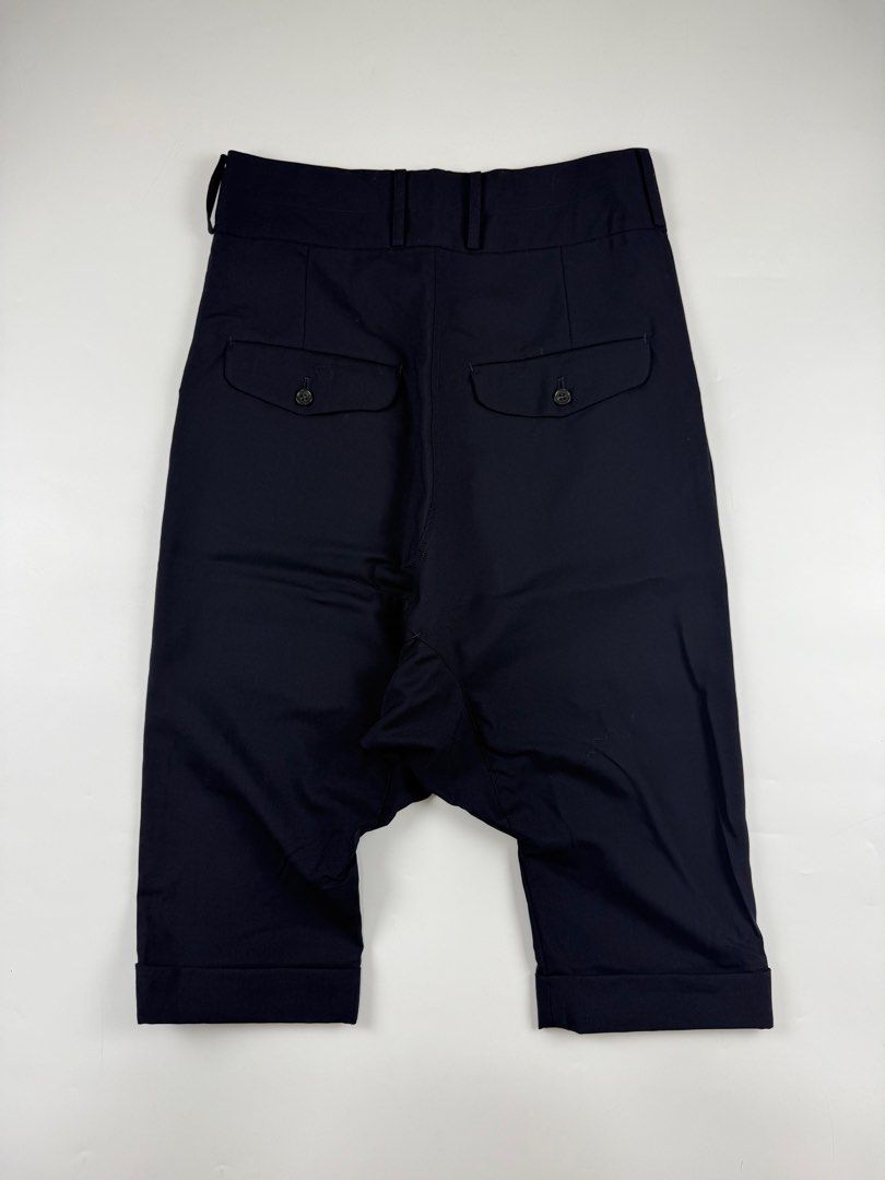 Comme des Garcons Ganryu Wool Drop Crotch (Category: Trousers) located in Paranaque City. Submitted by _baclarancartel (Listing ID 1373289906, Image 2). Description: Comme des Garcons Ganryu Wool Drop Crotch Sz Small fits 30 Like new Waist: 15.5 Leg Opening: 7.5 Front Rise: 13.2.