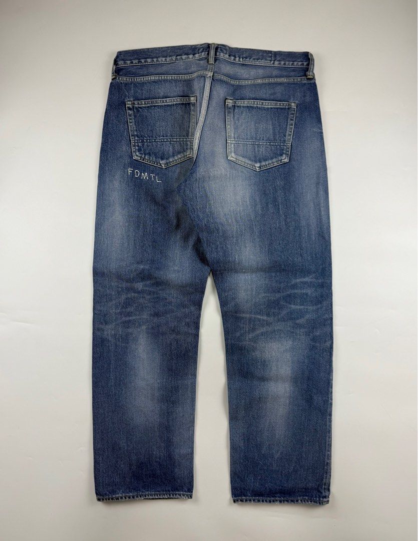 FDMTL x Disney Selvedge Denim (Category: Jeans) located in Paranaque City. Submitted by _baclarancartel (Listing ID 1373290575, Image 2). Description: FDMTL x Disney Selvedge Denim Sz 36 9.5/10 Condition Waist: 18 Inseam: 29 Leg Opening: 8.5 Front Rise: 10.2 Thigh: 14 Knee: 11.