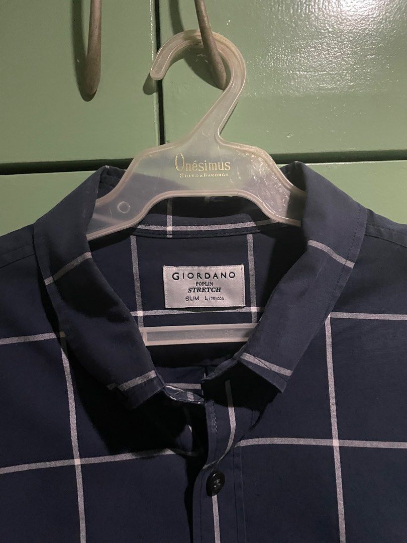Giordano Checkered Polo Navy Blue Size L (Category: Tshirts & Polo Shirts ) located in Quezon City. Submitted by e95dlo (Listing ID 1373394280, Image 3). Description: Selling Used Giordano Stretch Slim Polo in Navy Blue RFS: Decluttering Perfect for office, casual wear Condition: No major flaws Will have it sanitized and ironed before delivery Shipping/Delivery c/o buyers expense. Location is in QC Meet up in QC weekends only. Makati on Wed Payme