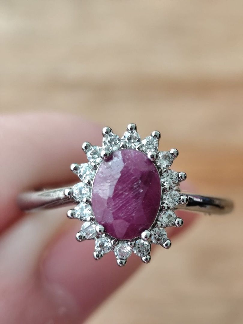 HIGH QUALITY 1.25 carat Natural Raw Burmese Oval Ruby Ring (UV REACTIVE!) (Category: Rings) located in Mandaluyong City. Submitted by allaboutgemsandco (Listing ID 1373313072, Image 2). Description: HIGH QUALITY 1.25 carat Natural Raw Burmese Oval Ruby Ring (UV REACTIVE!) Stone Size: 8.1mm x 6.1mm Ring Size: Adjustable Price: Php 700 add shipping fee for less than Php 1000 REASON FOR SALE: Clearing out my collection. Bought from Myanmar Embrace t