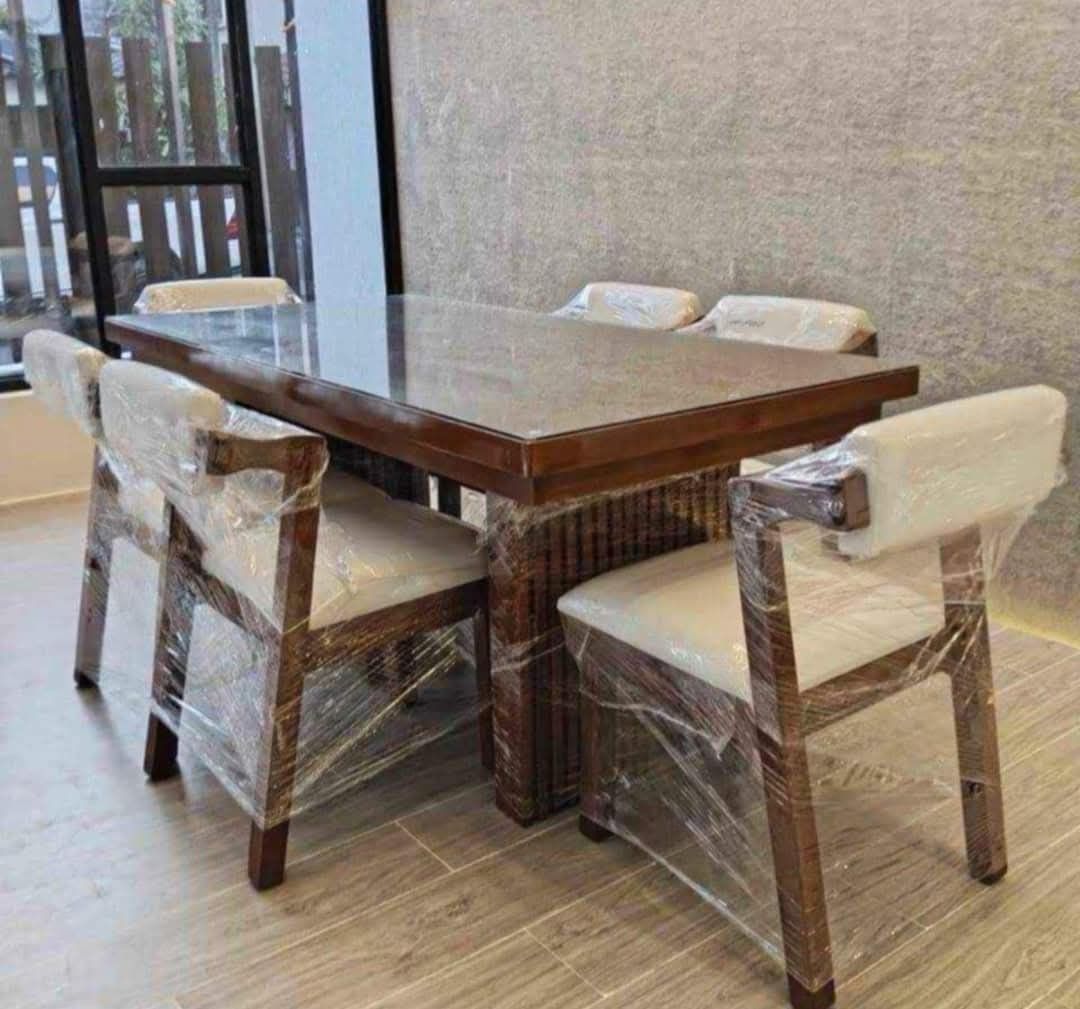 HIGH QUALITY Dining table set (Category: Tables & Sets) located in Mabalacat. Submitted by arlenemamangun01 (Listing ID 1373228541, Image 1). Description: 📣 MODERN MAHOGANY DINING SET FOR SALE 📣 ‼️ AVAILABLE ‼️ 4 Seater 6 Seater 8 Seater 10 Seater 12 Seater ✅️ Good Quality ✅️ 1 yr warranty ✅️ Made to Order ✅️ Customize Design ✅️ Top Glass ✅️ Free Shipping We also offer : 📌 BEDFRAME 📌 SALA SET 📌 TV RACK 📌 SIDE TABLE 📌 CENTER TABLE PM us for