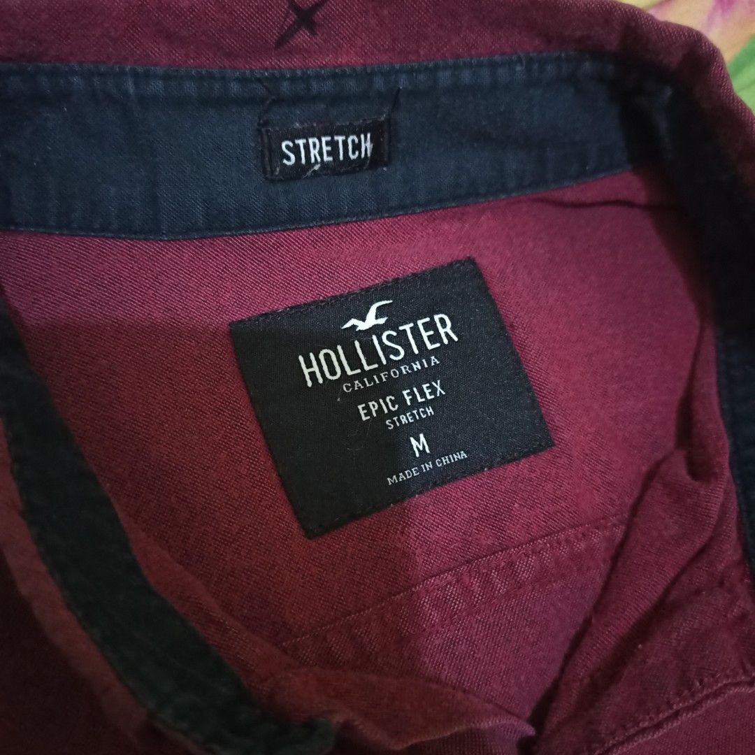 HOLLISTER california Uk M warna maroon