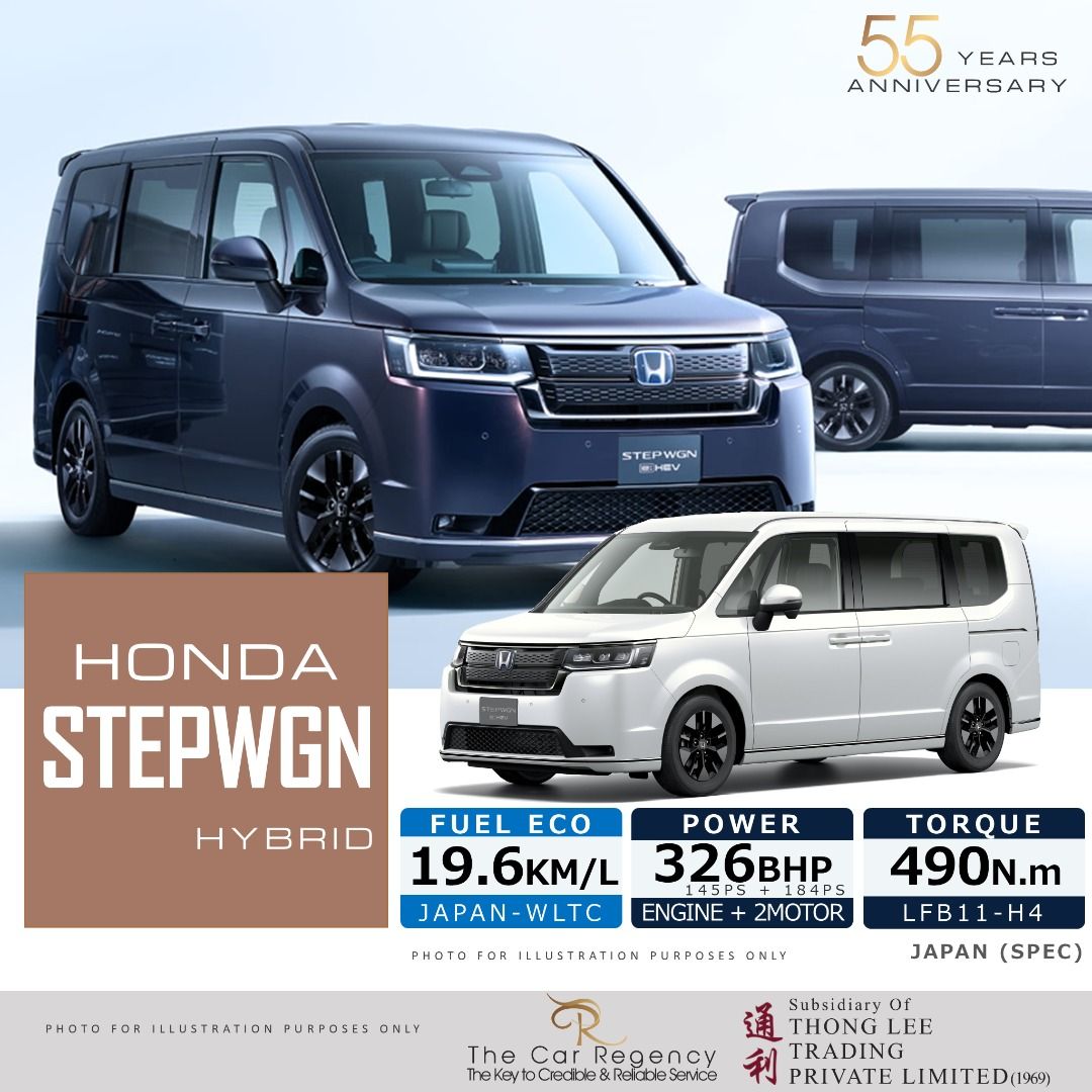 本田 STEPWAGON SPADA 2.0 e:HEV 混合动力・7 座・RP8 标签 全新 出售 VELLFIRE ALPHARD ODYSSEY NOAH VOXY STEPWGN62885347303810117