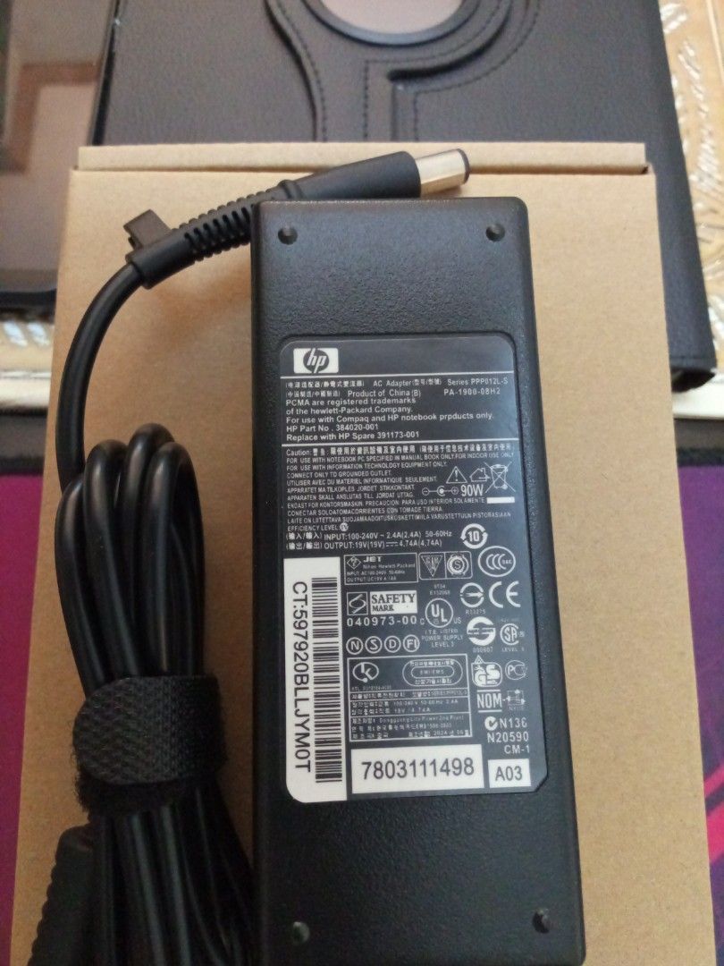 Hp Laptop Charger (Category: Laptops & Notebooks) located in Mandaluyong City. Submitted by richardolshoppe (Listing ID 1373342797, Image 3). Description: available to choose from 18.5V 65 watts 19V 90 watts 19.5V 65 watts.