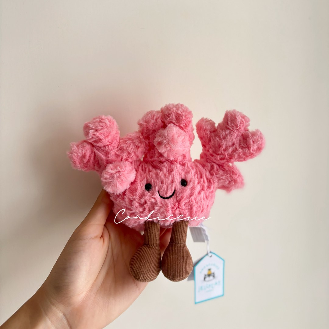 Jellycat Amuseables Coral/ Jellycat珊瑚, 興趣及遊戲, 玩具