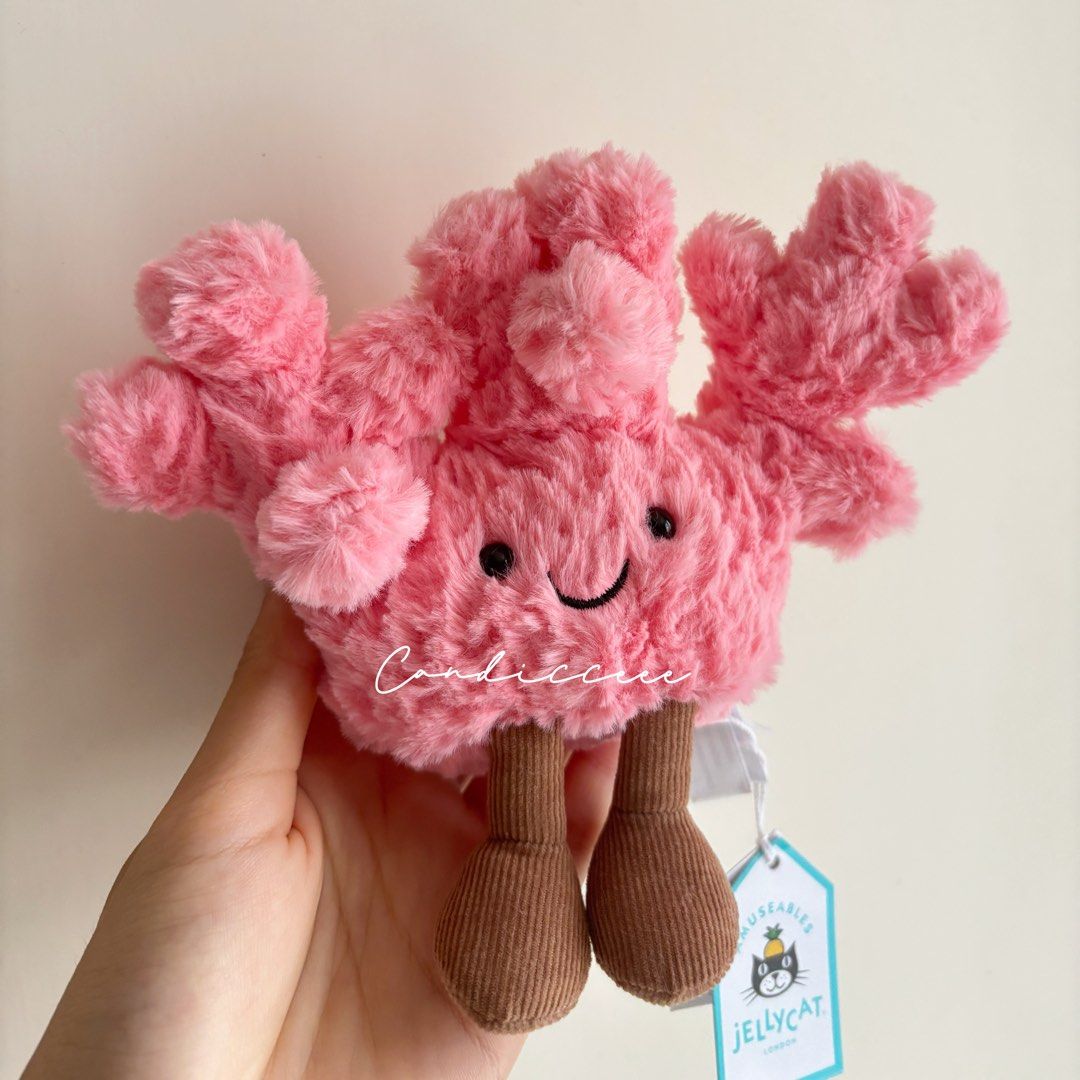 Jellycat Amuseables Coral/ Jellycat珊瑚, 興趣及遊戲, 玩具